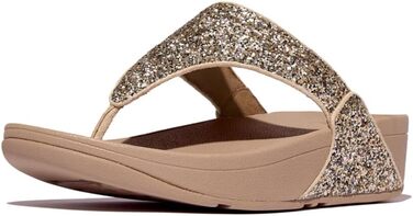Шльопанці жіночі FitFlop Lulu Glitter бежеві з підтримкою стопи, 37 EU