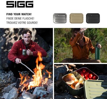 SIGG Gemstone Lunchbox, leak-proof lunchbox for office, school and outdoor use, food container made of high-quality 18/8 stainless steel for on the go