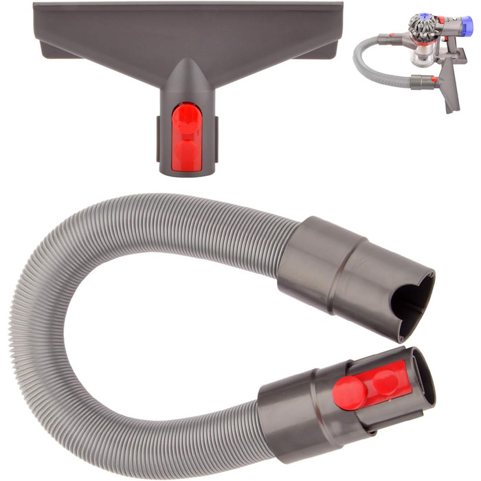 Тримач для насадок Dyson V7, V8, V10, V11: Organizer для пилососів бездротової серії (з насадкою для килимів та гнучким шлангом)