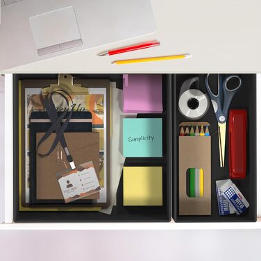 Simple Houseware Foldable Drawer Organizer for Clothes/Underwear/Panty/Jumpsuit, 12-Piece Set, Black