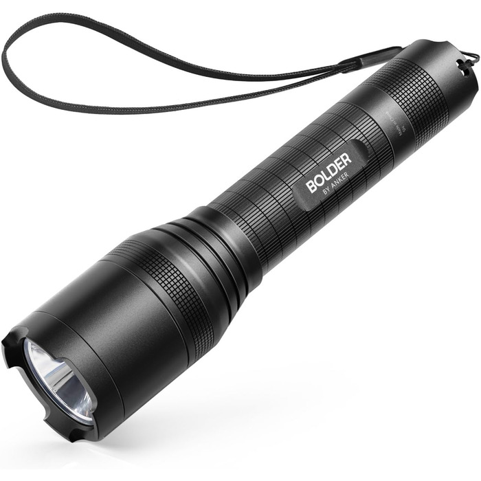 Ліхтарик Anker Bolder LC90 LED, 900 люмен, водонепроникний IP65, акумуляторний, зум, для кемпінгу, туризму, надзвичайних ситуацій, 5 режимів світла, CREE LED