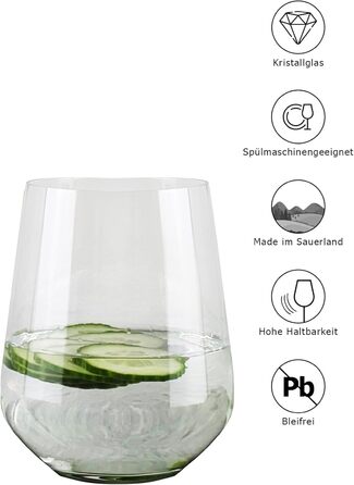 Набір з 6 склянок Sauerland GLAS Sarah, 700 мл - склянки для напоїв