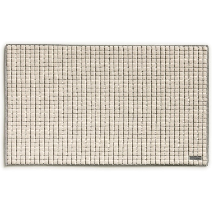 Möve Eden Cotton Bath Mat - Textured, 60x100cm - Nature/Black - Single
