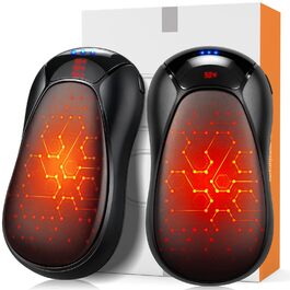 Електричний грієчка для рук, багаторазовий, 6000mAh, 2 шт., 3 режими, швидкий нагрів, до 55°C, портативний, з магнітною зарядкою, подарунок для кемпінгу та активного відпочинку