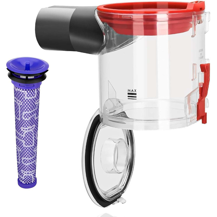 Dyson V8 & V7 Dustbin | Replacement Parts Compatible with SV10 SV11 | High-Quality Dust Container & Waste Bin | Easy Installation