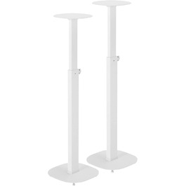 Підставки для колонок - 2 шт. Білі, висота 727-1171 мм, вантажопідйомність 10 кг кожна