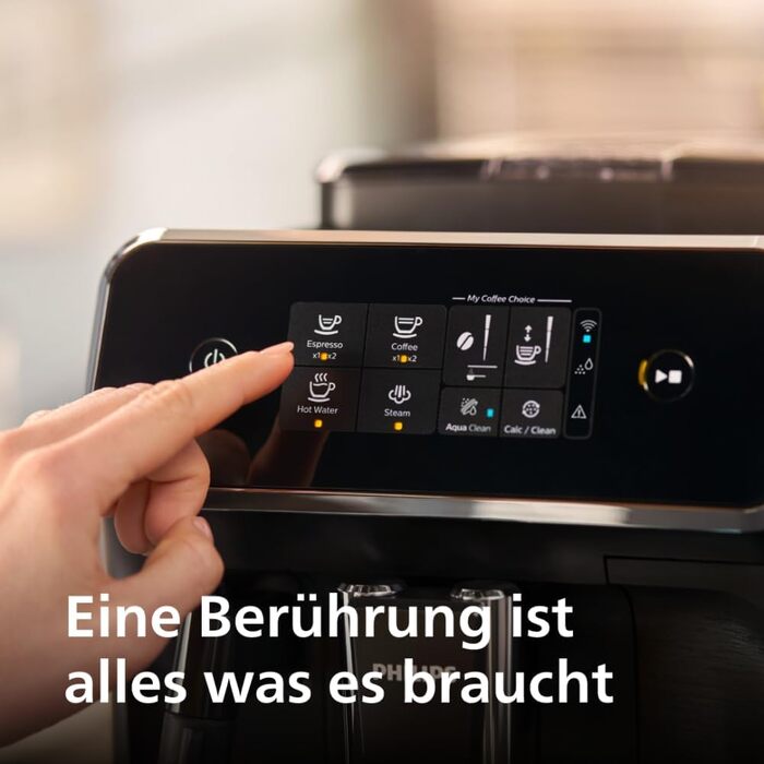 PHILIPS 2200 Series Fully Automatic Coffee Machine – Classic Milk Frother, Intuitive Touch Display, Matte Black (EP2220/10) Classic Milk Frother 2 Coffee Specialties