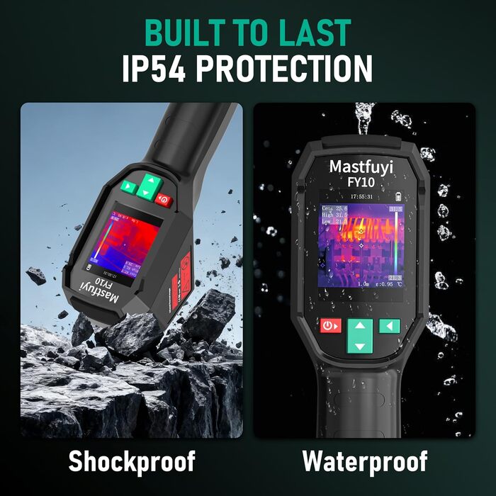 Тепловізор інфрачервоний FY10-black -20℃~550℃, 96x96, 2.4