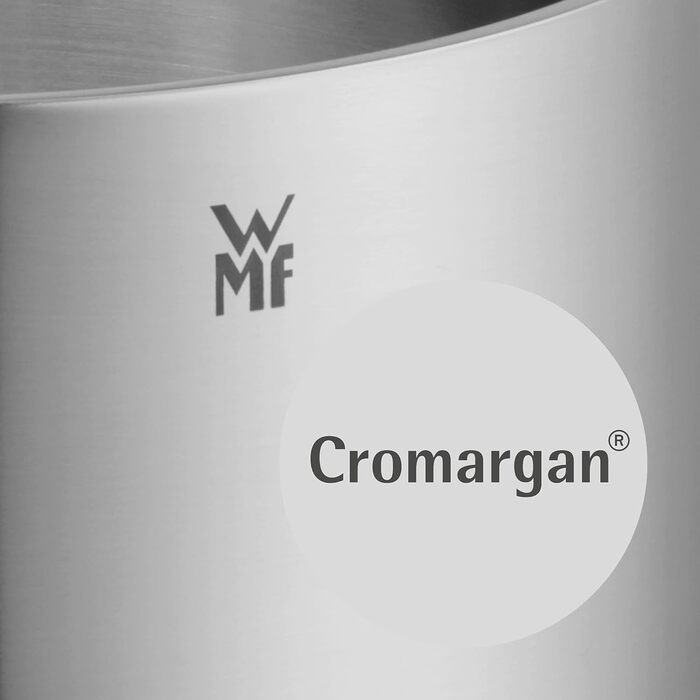 Каструля WMF Gourmet Plus 16 см з нержавіючої сталі Cromargan з кришкою, 1.4 л, для індукційних плит, з внутрішньою шкалою