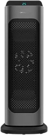 Керамічний обігрівач Cecotec ReadyWarm 6250 Sky Style. 2000 Вт, 3 режими, термостат, осциляція 90°, захист від перекидання та перегріву, для площі до 25 м², з пультом ДУ та сенсорним екраном