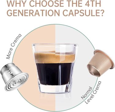 Багаторазові кавові капсули з нержавіючої сталі Cafilas для Nespresso, 2 шт., з ложкою та щіточкою для очищення
