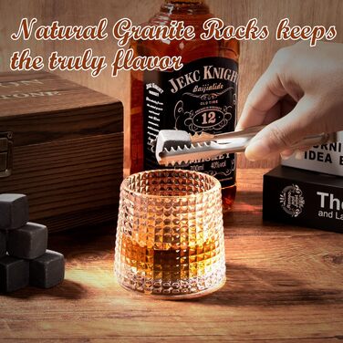 Набір для віскі: охолоджуючі камені, келихи та подарункова упаковка для чоловіків