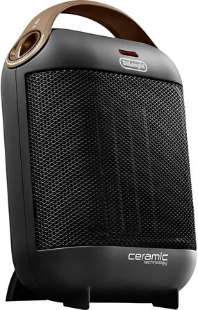Обігрівач керамічний De'Longhi HFX30C18.AG | Портативний обігрівач для швидкого обігріву | 2 режими | Функція захисту від замерзання | 1800 Вт | Сірий