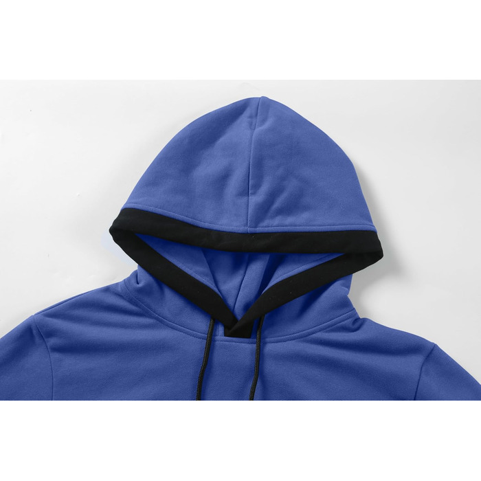 Світшот з капюшоном JMIERR для чоловіків, теплий, з кишенею, бавовна, колір зелений (L, блакитний)