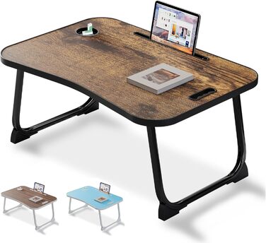 Зручний столик-підставка для ноутбука та їжі в ліжко/на диван (жовтий)