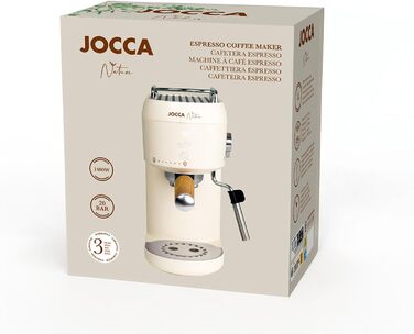 Еспресо-машина Jocca Retro - 15 bar, об'єм резервуару 1.7 л, білий колір