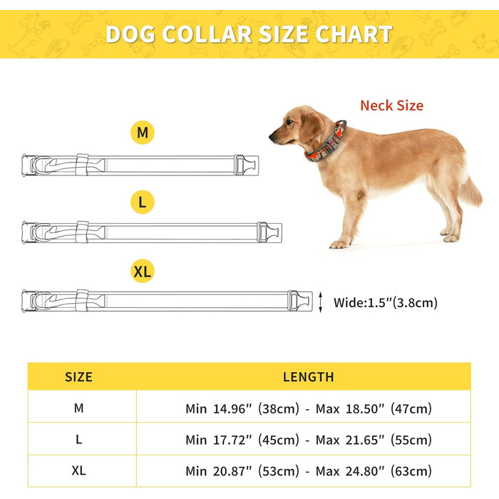 Тактичний нашийник для собак Huntvp, регульований, з ручкою, з нейлону, з підкладкою, металева застібка, для середніх собак, полювання, дресирування, відпочинок, Outdoor, камуфляж L
