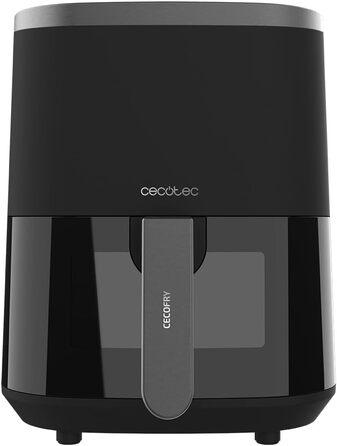 Фритюрниця без олії Cecotec Cecofry Fantastik Window 4000, 4 л, 1400 Вт, 9 програм, сенсорне управління, PerfectCoo, 80-200ºC, чорний