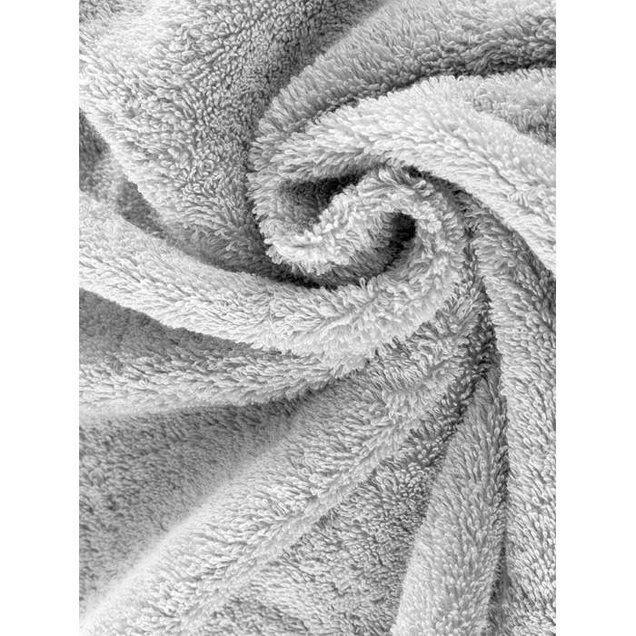 Рушники Herzbach Home Premium, 50 x 100 см, 4 шт. – Набір преміум-якості, 100% бавовна (сріблясто-сірий)