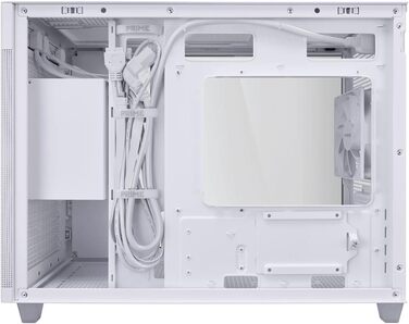 Корпус ПК ASUS PRIME AP201 TG mATX з ARGB підсвічуванням та скляною панеллю, підтримка GPU до 420 мм