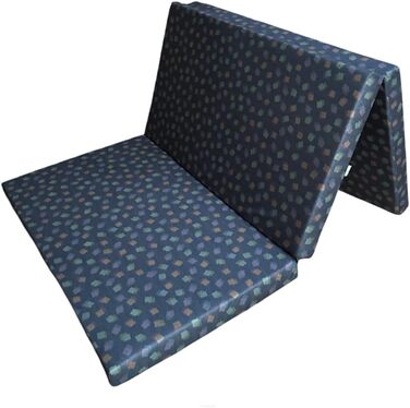 Складаний матрац-гостьове ліжко FORTISLINE 195x80x9 см, синій, футон, пуф