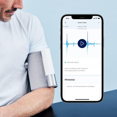 Withings BPM Core - Розумний тонометр з функцією ЕКГ та цифровим стетоскопом, сірий