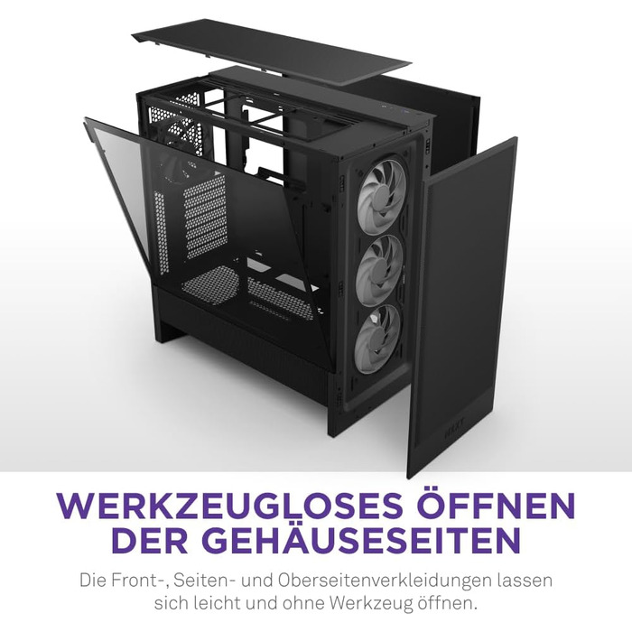 Корпус для ПК NZXT H5 Flow: компактний ATX Mid-Tower з високою продувністю, RGB підсвічуванням та підтримкою рідинного охолодження