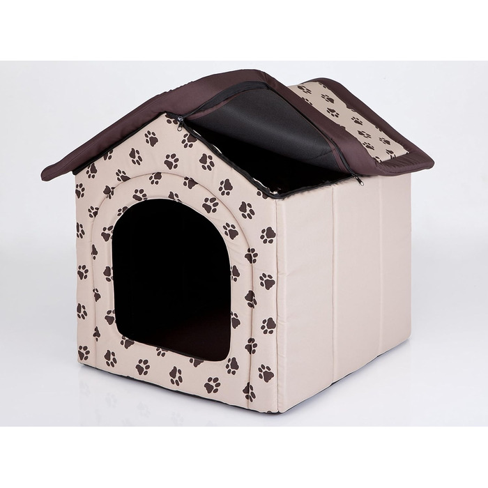 Будинок для собак та котів HobbyDog - кімната для тварин, 44 x 38 x 45 см, бежевий, з знімним дахом [M]