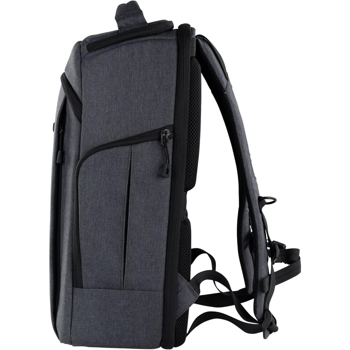 Рюкзак для фототехніки DÖRR Prag Pro 16L, водонепроникний, для DSLR/SLR, з відділенням для ноутбука 16 дюймів, знімні перегородки, кріплення для штатива, дронів, сірий