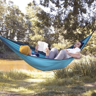 Гамак Naturehike Doppelhängematte ультралегкий туристичний, кемпінговий, подвійний (Синій)