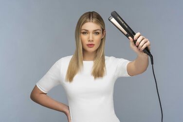 Випрямляч для волосся Remington Proluxe S9150B: широкі керамічні пластини, технологія OPTIheat, цифровий дисплей