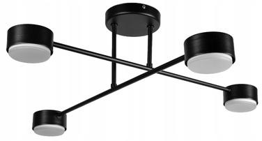 Підвісна люстра Glimex Black на 4 цоколі GX53
