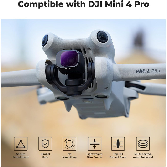 Набір фільтрів K&F Concept Mini 4 Pro: ND, CPL, UV, 8 шт. для DJI Mini 4 Pro