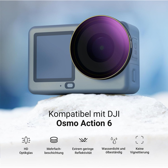 Набір фільтрів NEEWER CPL + ND для DJI Osmo Action 6 (FL-B2) - 6 шт.