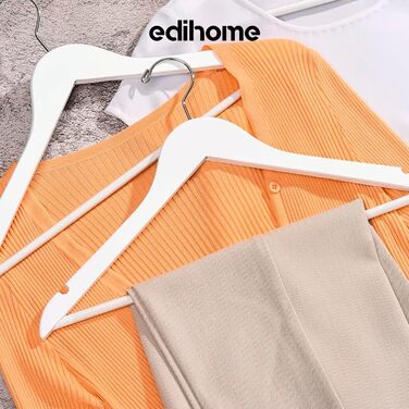 Набір вішалок для одягу Edihome (20 шт.) з неслизьким покриттям, поворотний гачок, для костюмів та сорочок