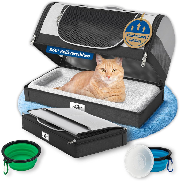 Транспортна сумка Smart-Planet® для котів та собак до 8 кг, 50x30x30 см, знімний піддон, зручний ремінь для перенесення