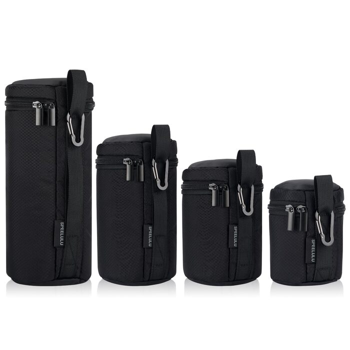 Водонепроникний захисний чохол для об'єктивів камери (набір 4 розмірів) - захист для DSLR об'єктивів