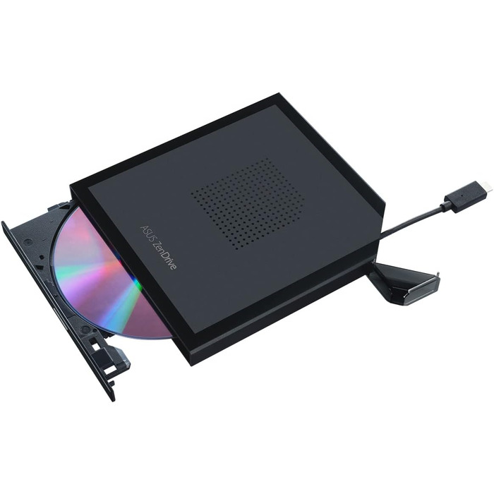 Зовнішній DVD-привід та записувач ASUS ZenDrive V1M (SDRW-08V1M-U) з інтерфейсом USB-C, підтримкою M-Disc, для Windows 11 та macOS