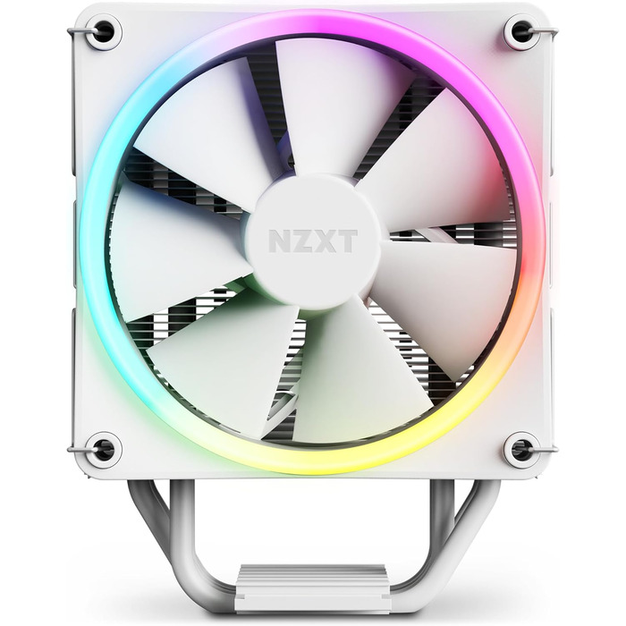 Охолоджувач повітряної циркуляції NZXT T120 RGB - білий, 120 мм, для Intel/AMD, 4 теплові трубки
