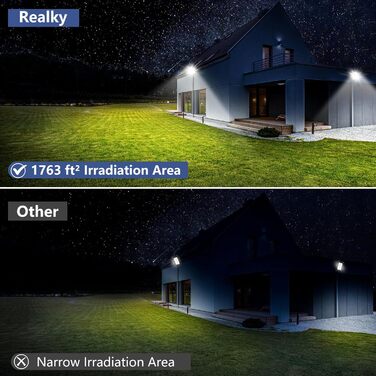 Світлодіодний прожектор 100W для вулиці, 10000Лм, 144 LED, IP65, 6500K, водонепроникний ліхтар для саду, двору, гаража, вхідних дверей