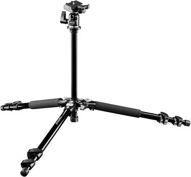 Штатив Mantona Basic Scout: компактний, легкий, для камер, з кульковою головкою, водомірною шкалою, обертовою центральною колоною. Макс. навантаження 5 кг, матеріал - алюміній. У комплекті сумка.