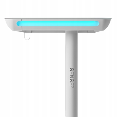 Електричний стіл з регулюванням висоти до 118 см Sense7, скляна стільниця 120x60 см + LED-підсвітка