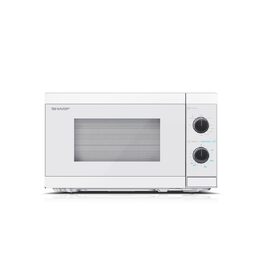 Мікрохвильова піч Sharp YC-MG01E-B з грилем, 20л, 800Вт/1000Вт, ручне керування, колір кристаль-білий