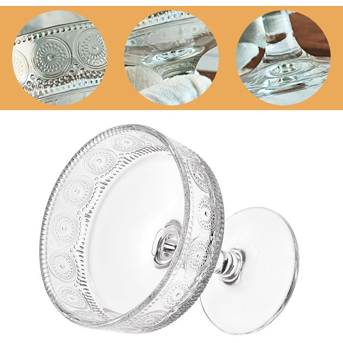 Набір келихів для коктейлів, 6 шт., 200 мл: келихи для еспресо, мартіні, купе для коктейлів, вечірок, Манхеттен, барні келихи