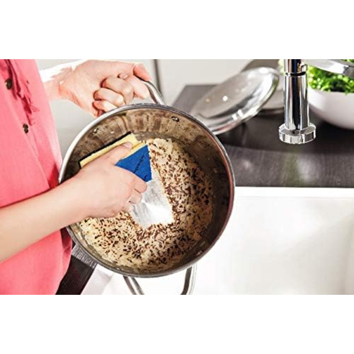 Vileda Glitzi Plus Pot Scrubber, Kitchen Sponge, Antibacterial Sponge, Highly Absorbent, Pack of 24