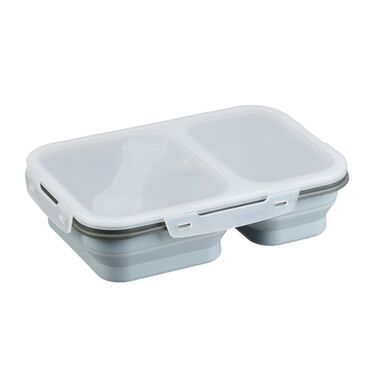 Relaxdays Foldable Lunchbox with 2 Compartments