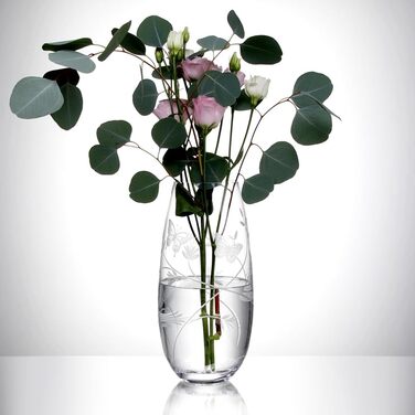 Скляна ваза Butterfly Zylinder - циліндрична ваза висотою 25 см, прозора, для елегантних акцентів