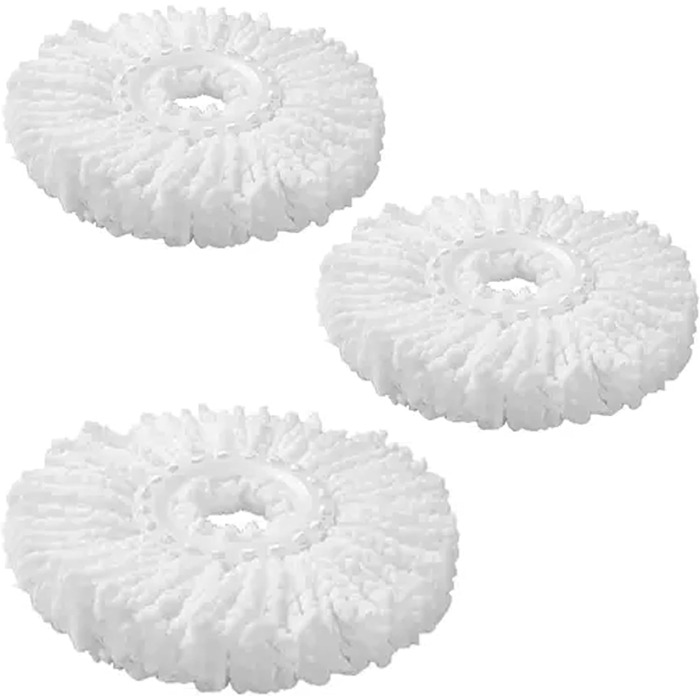 Набір для миття підлоги ARSUK з відром та функцією віджиму – 4 змінні насадки | 360° обертання | Підходить для паркету, плитки та ламінату