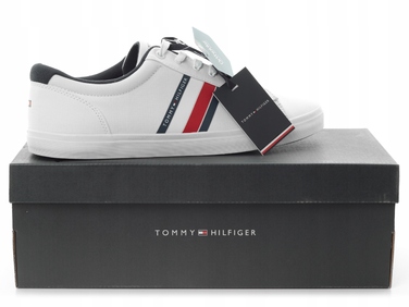 Спортивні кросівки Tommy Hilfiger білі, розмір 44, текстильні, дихаючі, на шнурівці