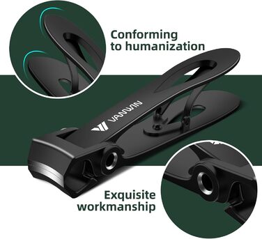 Набір для стрижки нігтів (3 шт.) з контейнером, нержавіюча сталь, для товстих нігтів